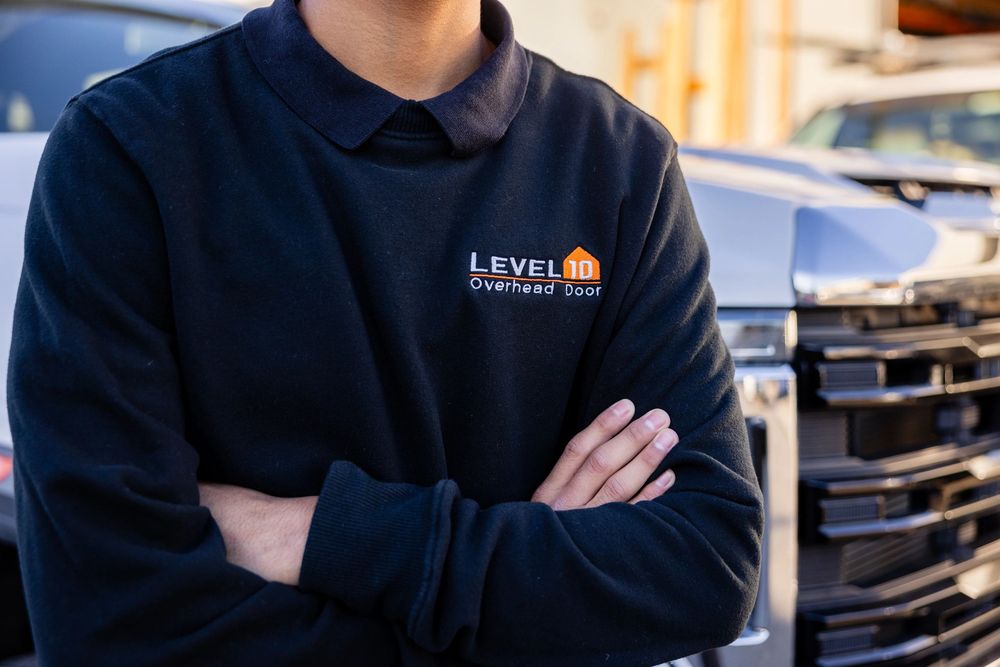 Level 10 Overhead Door technician at work